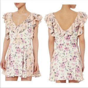 LoveShackFancy | Frankie Silk Mini Floral Dress
